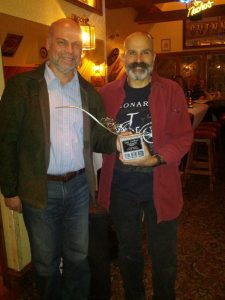2013 Dan Herbert Memorial Award recipient Stan Shuralyov (L) with Arthur Reinstein (R)